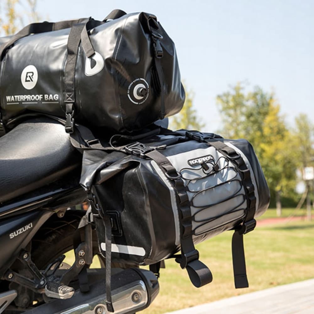 Rockbros AS-010BGR vodotesna motoristična torba (2x30L) - siva 6