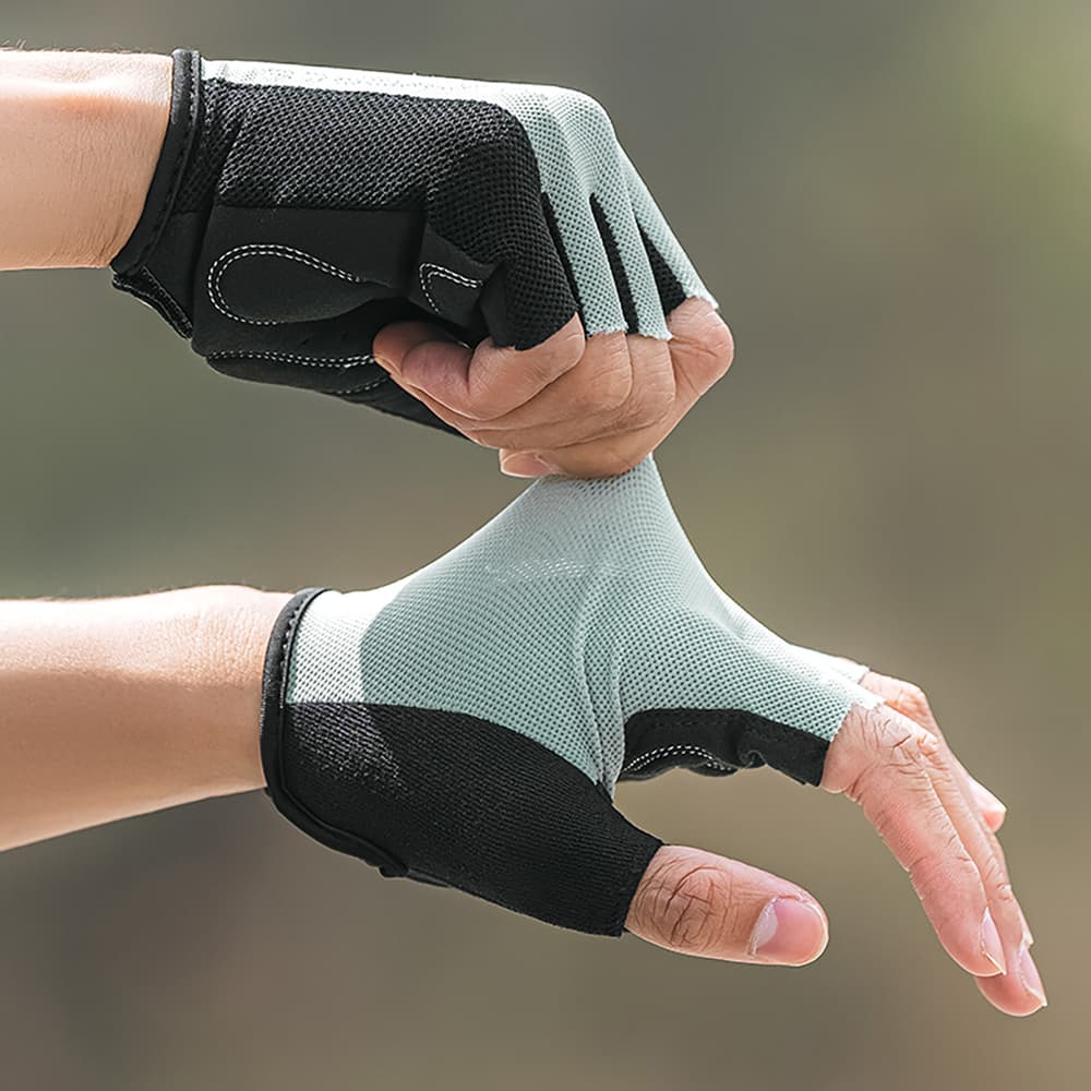 Wozinsky WRR-02M Kolesarske rokavice M - sive 3