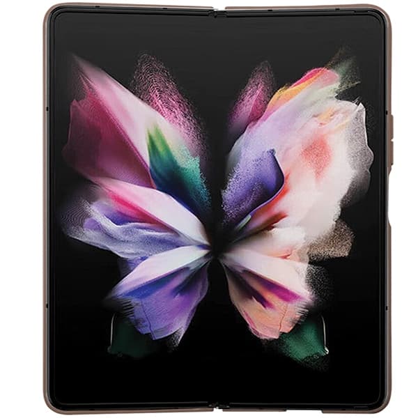 Ovitek Guess Leather 4G Triangle Strass za Samsung Galaxy Z Fold 5 - rjava 6