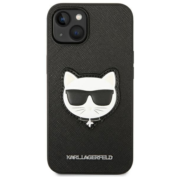 Karl Lagerfeld Saffiano Choupette ovitek za iPhone 14 Plus - Črna 3