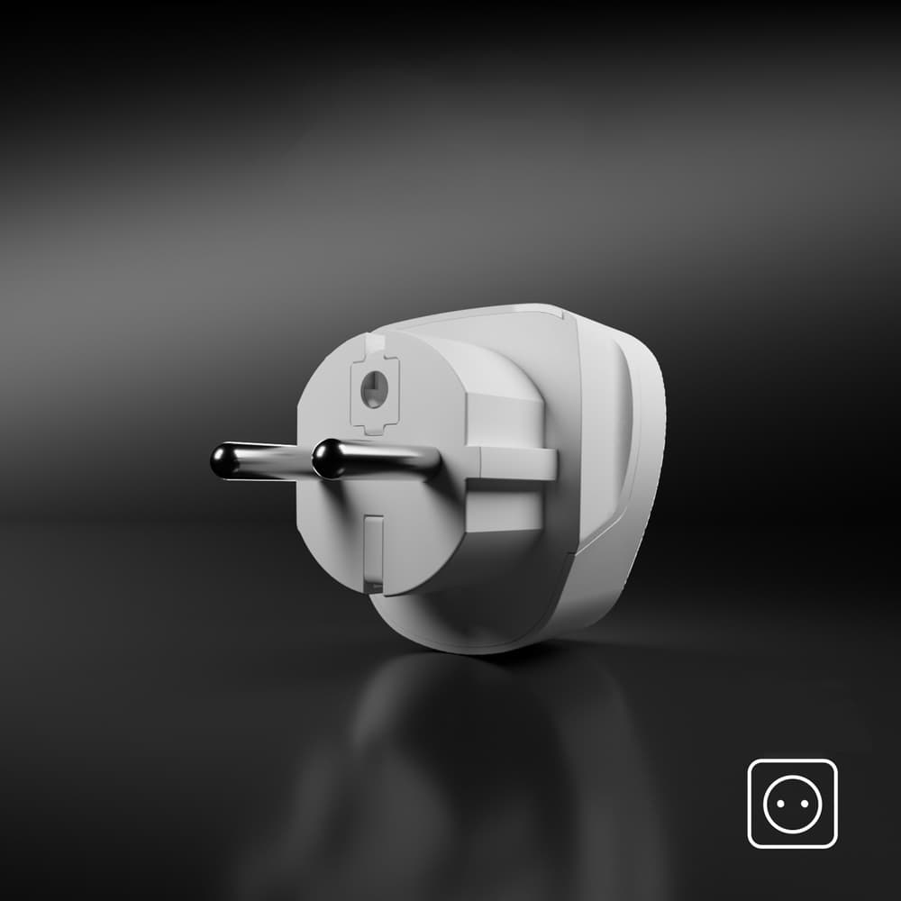 SBS Schuko/EU potovalni adapter (bel) 5