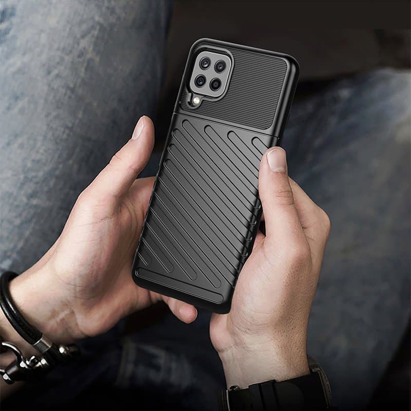 Thunder Case ovitek za Samsung Galaxy A22 4G - črn 7