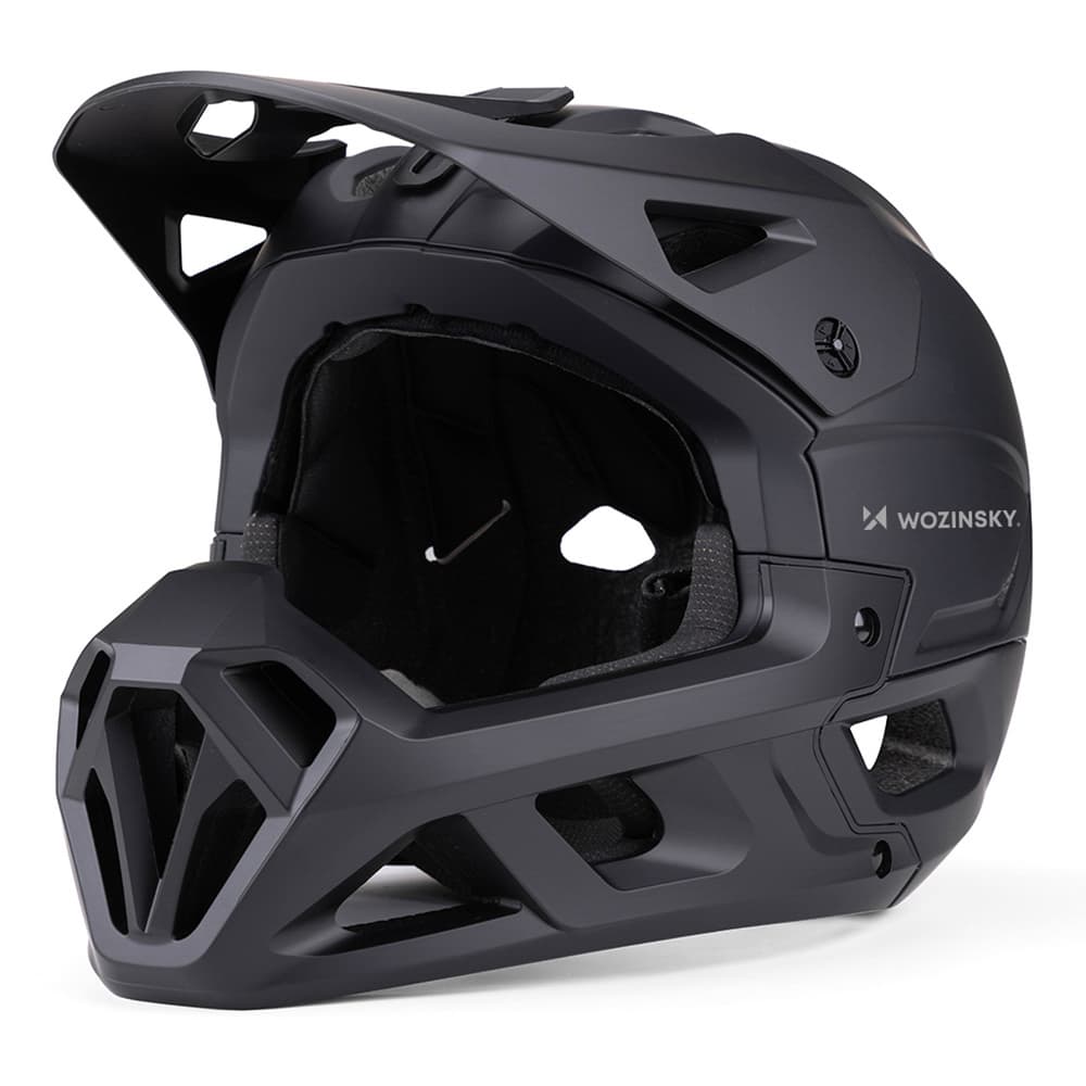 Wozinsky Full Face MTB čelada snemljiv vizir, 57-59 cm - črna 3