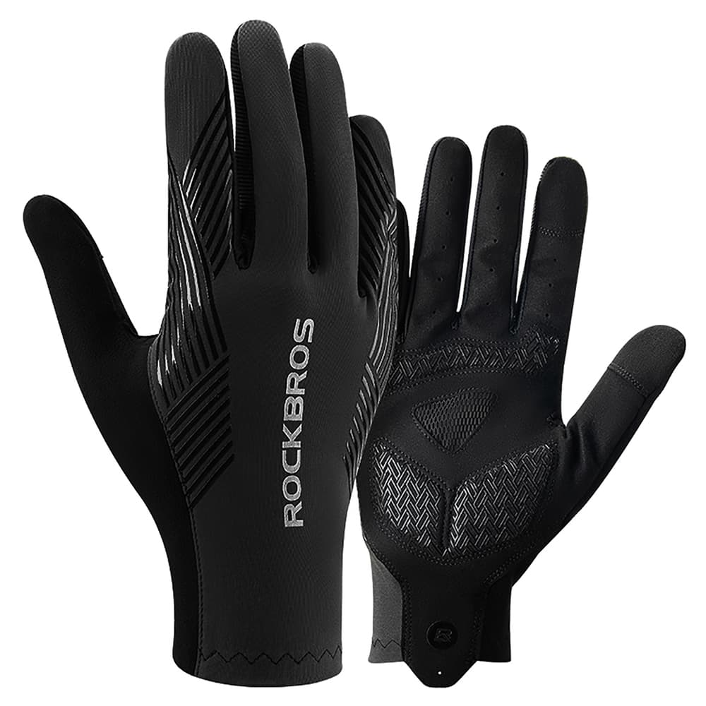 Rockbros kolesarske rokavice - polne, XL - črne