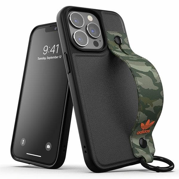 Etui Adidas OR Hand Strap za iPhone 13 Pro / 13 6.1" - črno-zelen