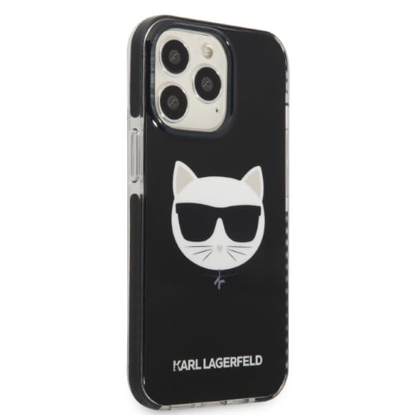 Karl Lagerfeld Choupette Head ovitek za iPhone 13 Pro Max, črn 4