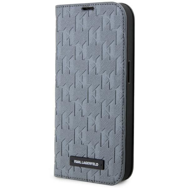 Karl Lagerfeld Saffiano Monogram ovitek denarnica za iPhone 14 Pro 6.1"