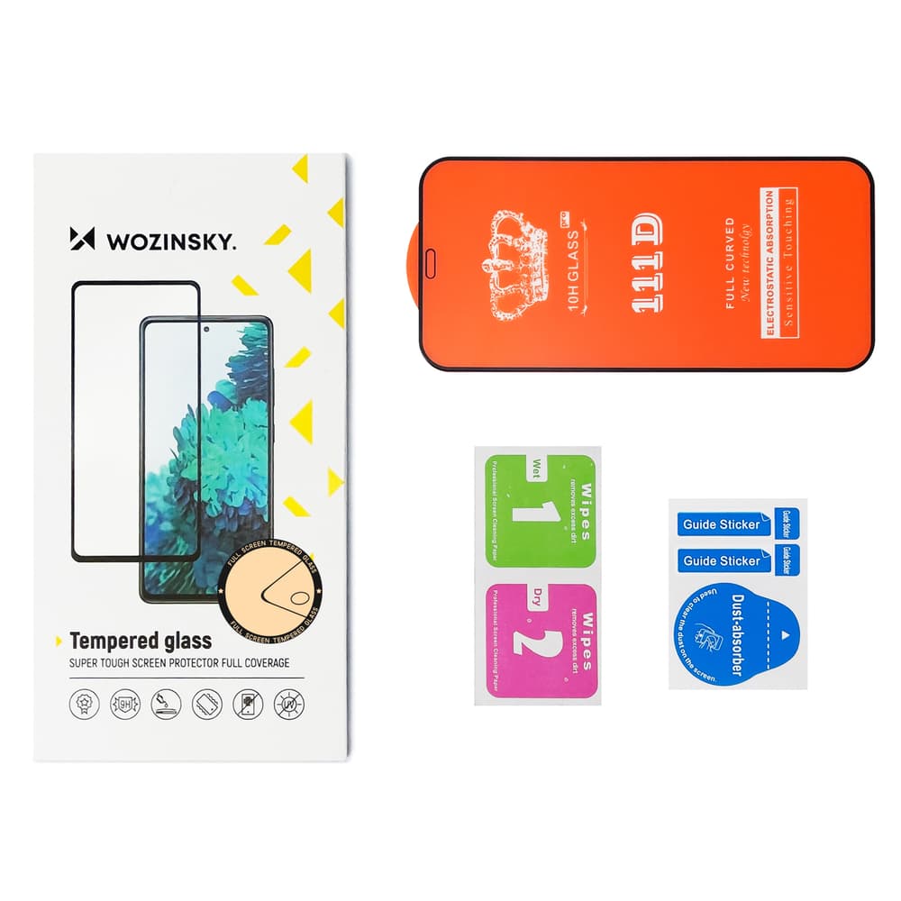 Wozinsky 2x Full Glue steklo za iPhone 14 Max/13 Pro Max, črno 5