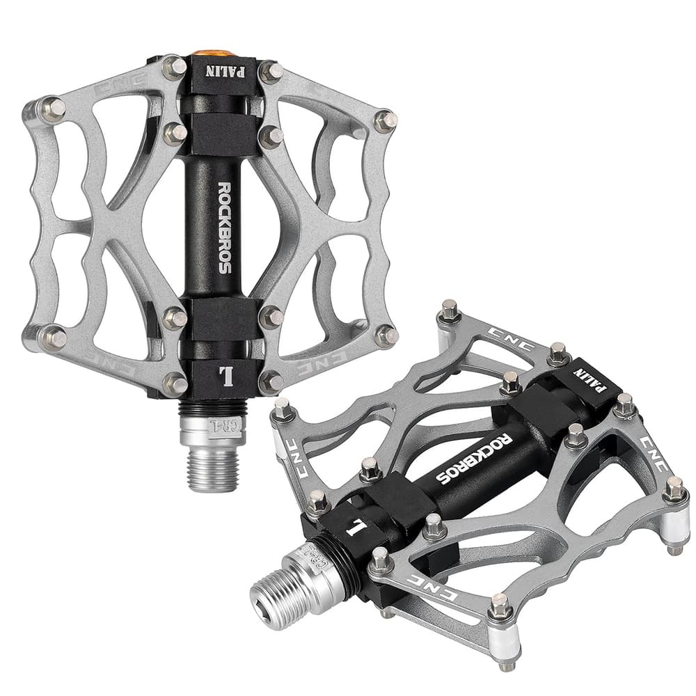 Rockbros JT201012LS aluminijasta platforma pedala za kolo - srebrna