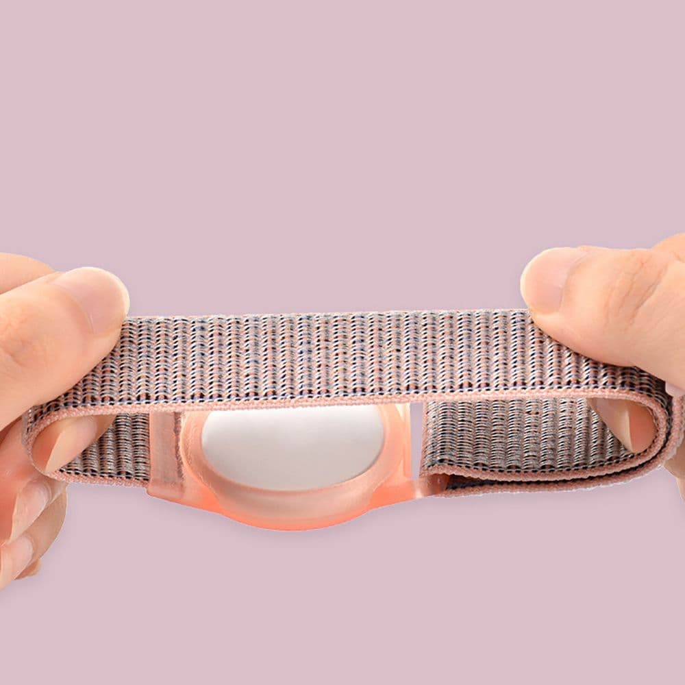 Tech-Protect Nylon zapestnica za otroke za Apple AirTag - roza 5