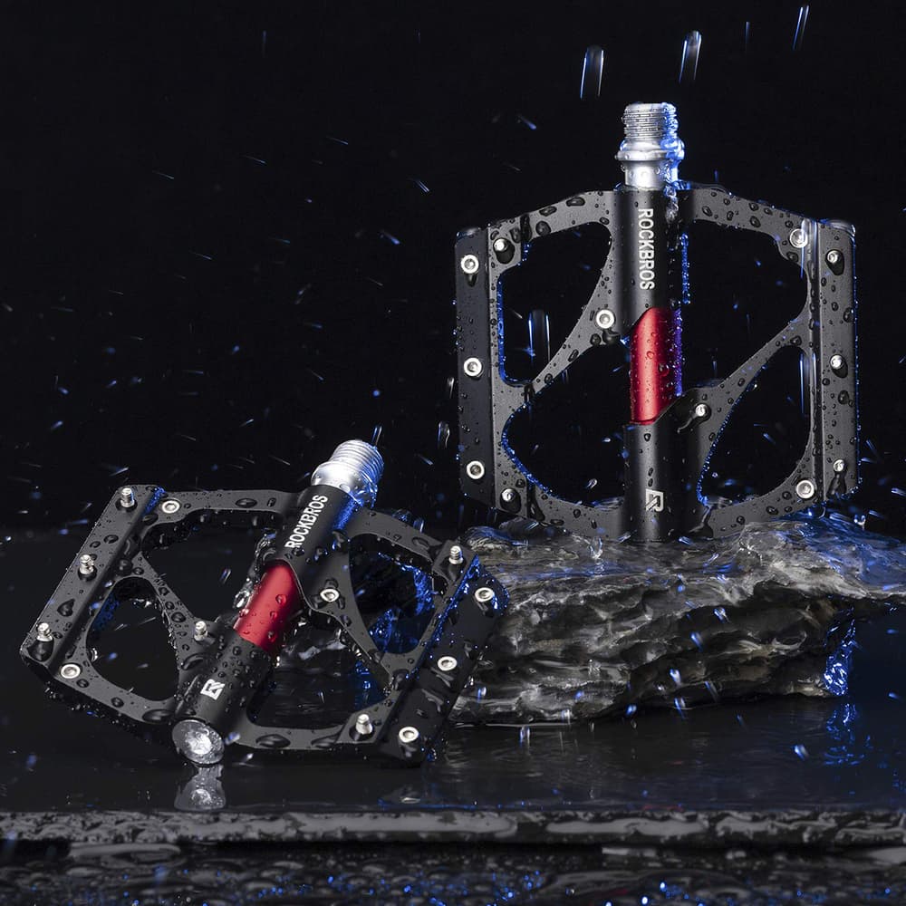 Rockbros 2020-12BBK Aluminijasta pedala za kolo s platformo - črna 7
