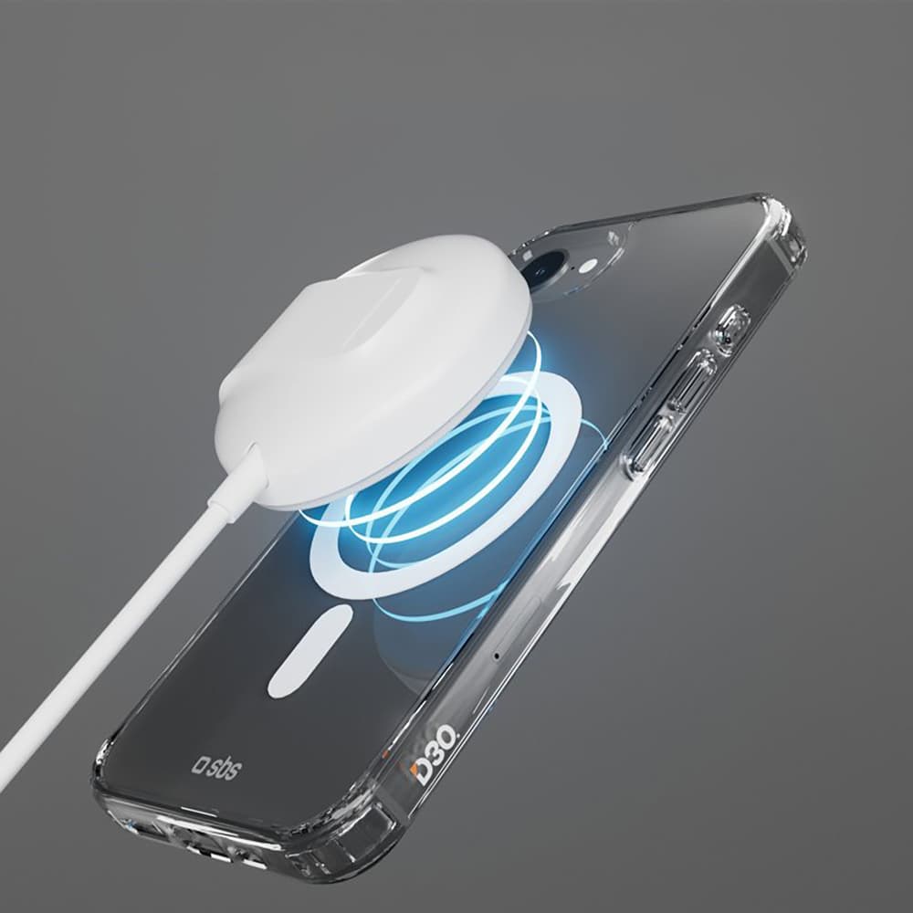 SBS Extreme Mag D3O MagSafe etui za iPhone 16e/17e - prozoren 4