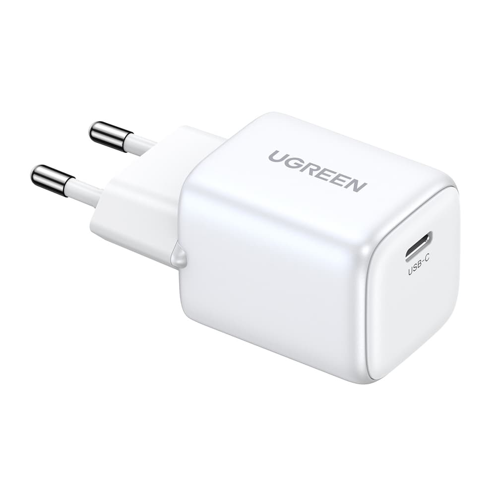 Omrežni polnilnik Ugreen Nexode mini CD318 GaN 20W USB-C PD 3.0 / QC 4.0 - bel 3