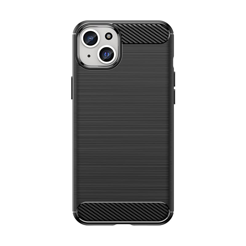 Gibljiv ovitek Carbon za iPhone 15 Plus Hurtel - črn