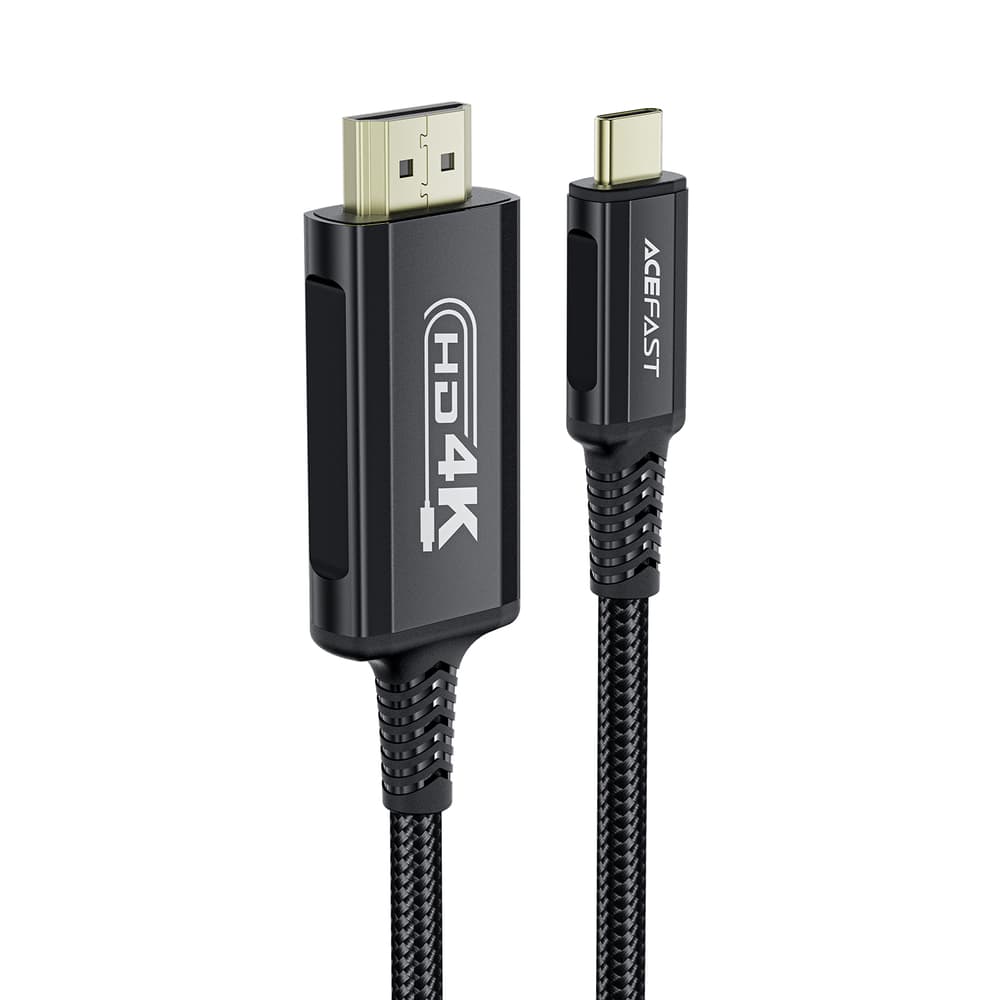 Acefast C1 USB-C na HDMI kabel 4K 60Hz HDR, 1.8m, črn 3