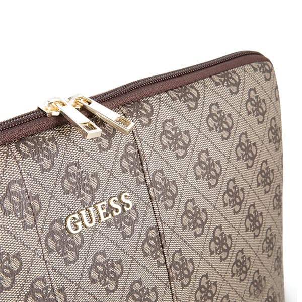 Etui Guess 4G Uptown za 13-palčni prenosnik - rjav 4