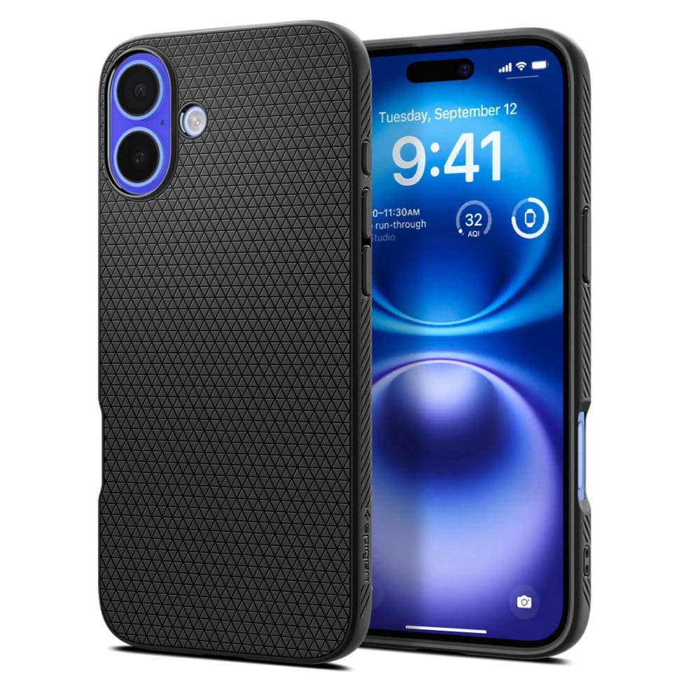 Spigen Liquid Air etui za iPhone 16 - Črna