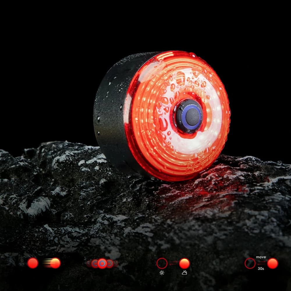 Rockbros C52-2 torbica za kolo z lučko (250 mAh), zelena 2