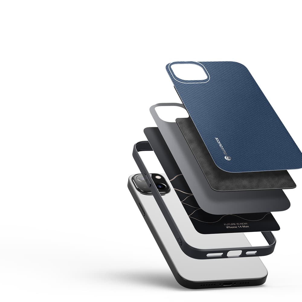 Ovitek Dux Ducis Fino za iPhone 14 Plus, najlon, moder 2