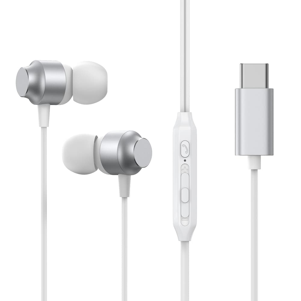 Joyroom JR-EC06 USB-C slušalke, srebrne