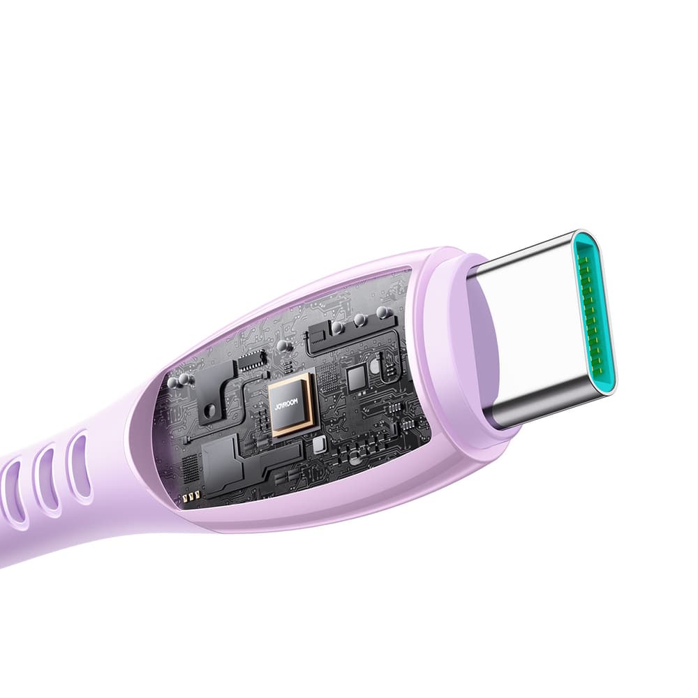 Joyroom S-A59 Vibrant 3A kabel USB-A na USB-C, 1.2m - vijoličen 3