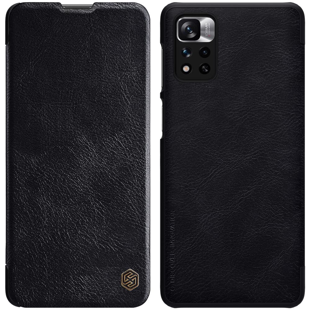 Nillkin Qin Flip ovitek za Xiaomi Redmi Note 11 Pro+ (China) / Mi11i - črn