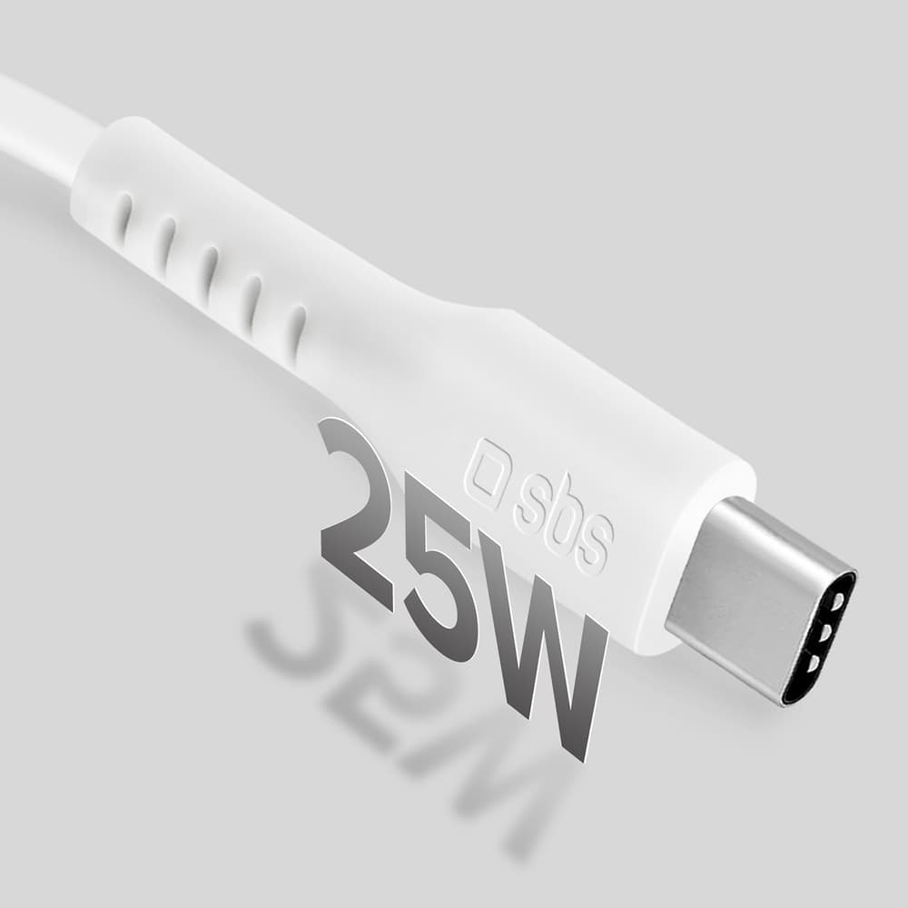 SBS kabel USB-C - USB-C Power Delivery 25W 1m - bel 8