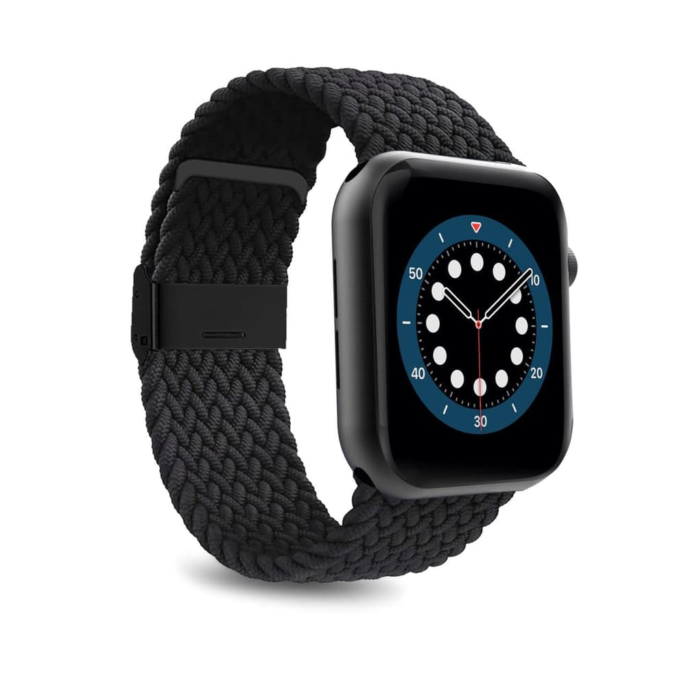 Puro zanka najlon pašček za Apple Watch 42/44/45/49 mm - črna