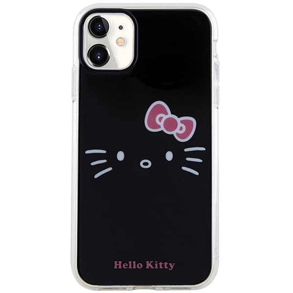 Hello Kitty ovitek IML Kitty Face za iPhone 11 / Xr - črn 3