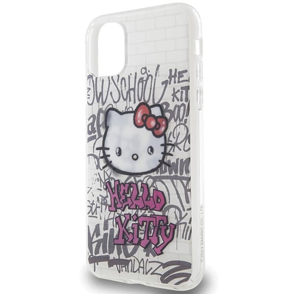 Hello Kitty IML Kitty On Bricks ovitek za iPhone 11 / Xr - bela 6