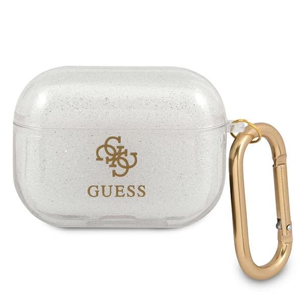 Ovitek za AirPods Pro Guess GUAPUCG4GT Glitter, prozoren