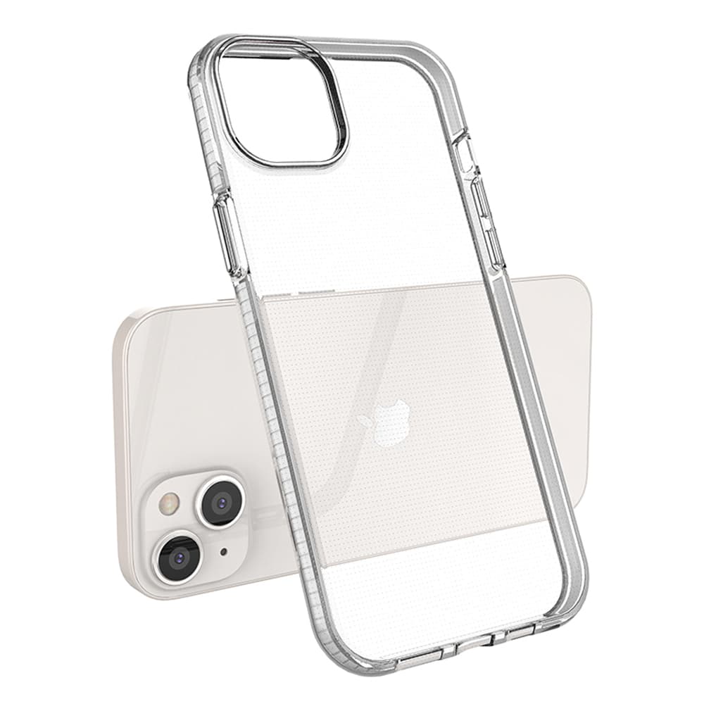 Hurtel Spring Case za iPhone 14 Plus, svetlo moder, s okvirjem 3