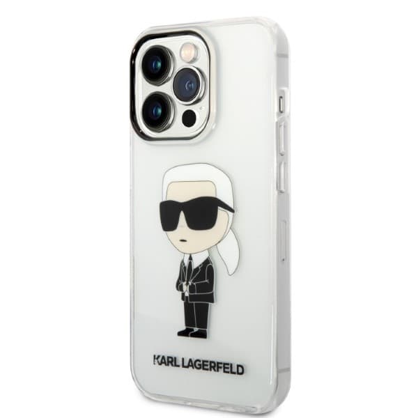 Karl Lagerfeld Ikonik Karl ovitek za iPhone 14 Pro Max - prozoren 2