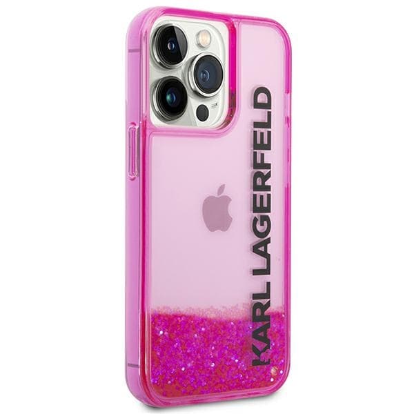 Karl Lagerfeld Liquid Glitter Elong etui za iPhone 14 Pro - roza 4