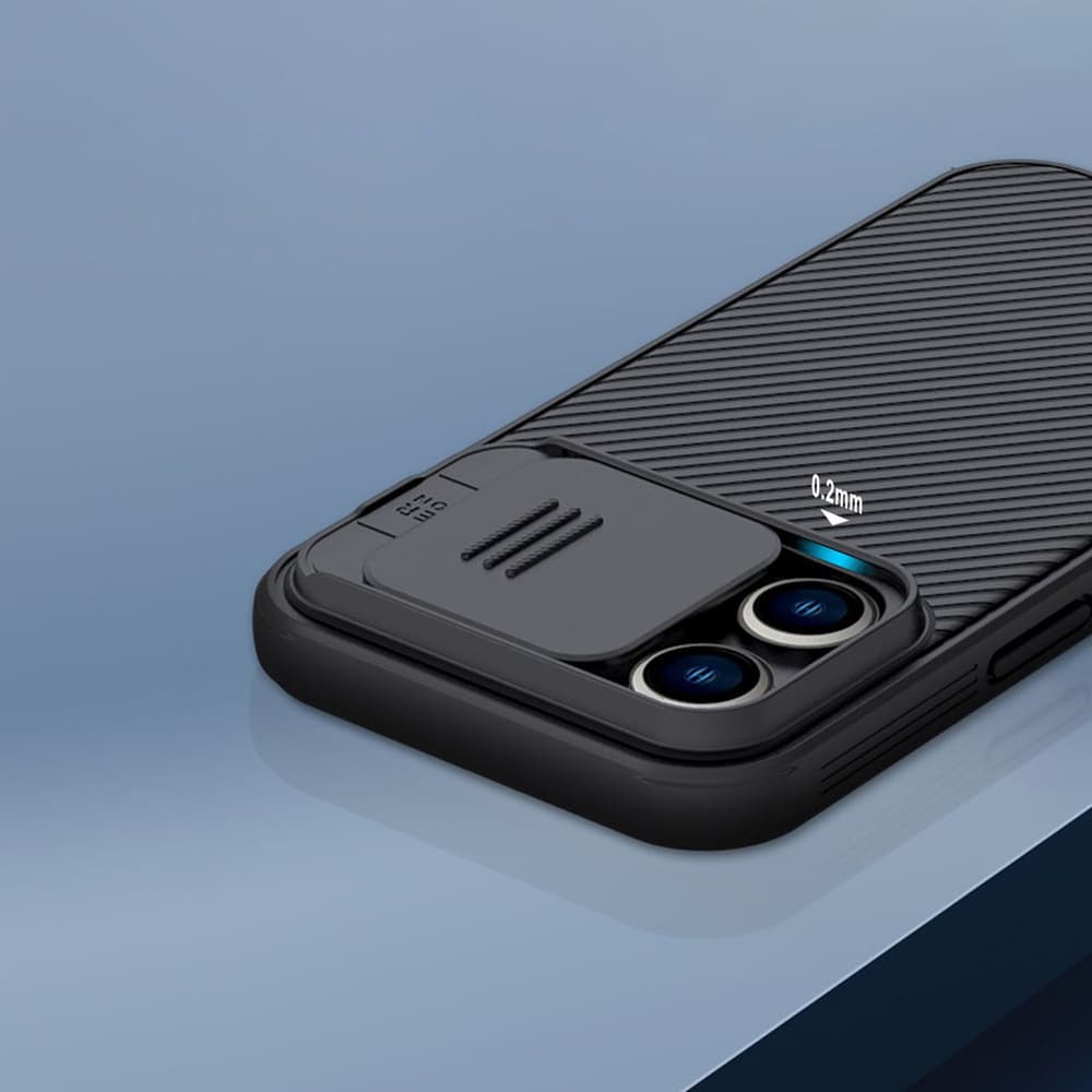 Nillkin CamShield Pro ovitek za iPhone 14 Pro Max s ščitom za kamero, moder 8