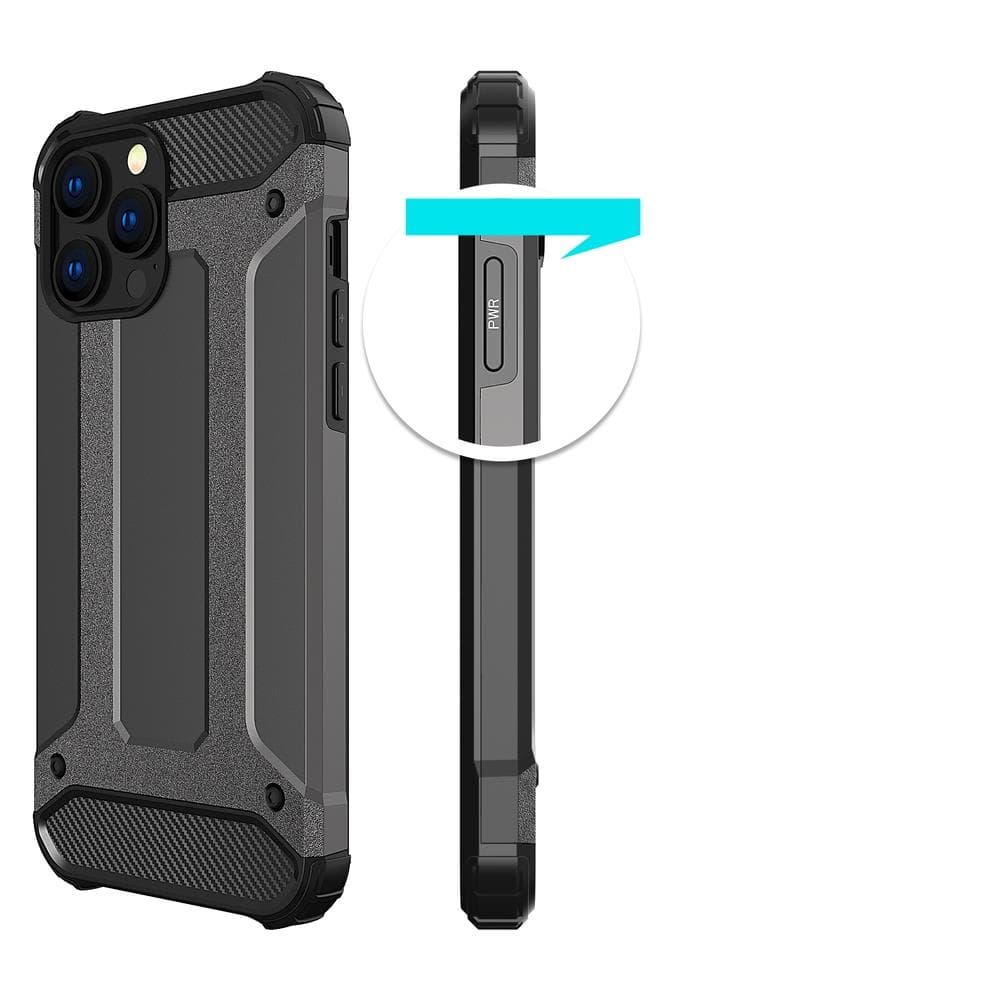 Hurtel Hybrid Armor ovitek za iPhone 14 Pro, črn 4