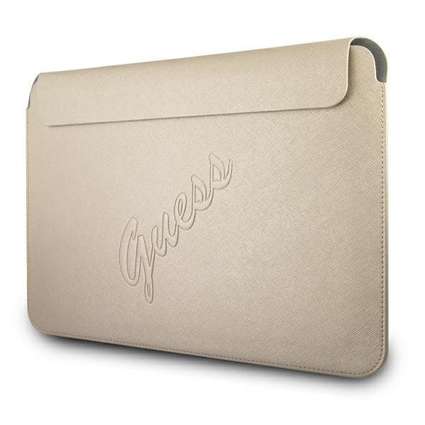 Etui Guess Saffiano Script za 13" prenosnik - Zlat 2