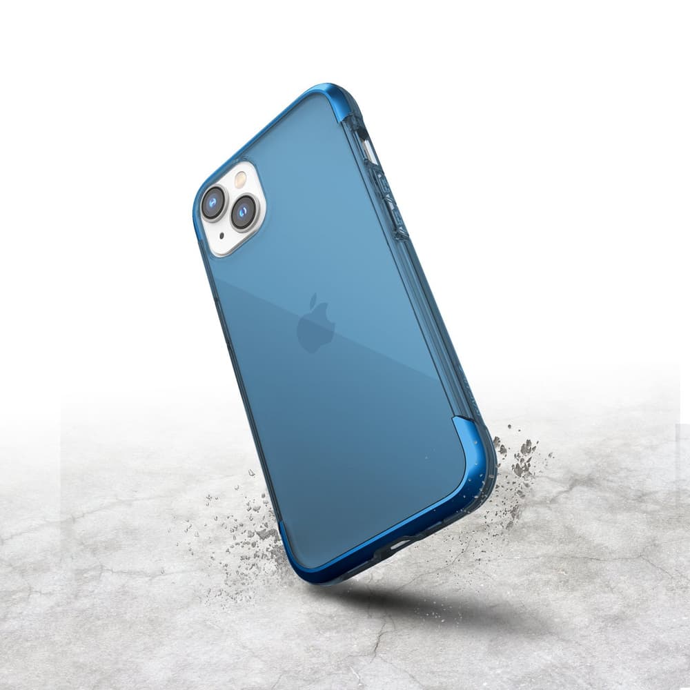 Ovitek Raptic X-Doria Air za iPhone 14, MagSafe, Kovinski elementi, Modra 2