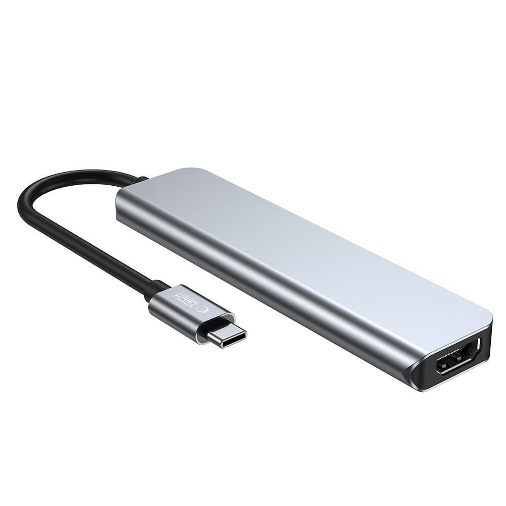 Adapter Tech-Protect V4 6v1 USB-C: USB-A 3.0 / USB-A 2.0 / USB-C / HDMI / Čitalnik kartic 7