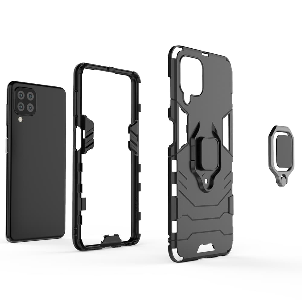 Ring Armor ovitek z obročem za Samsung Galaxy A22 4G, moder 3