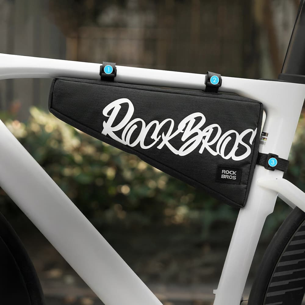 Rockbros G008 XL trikotna torba za okvir 1,9L - črna 4