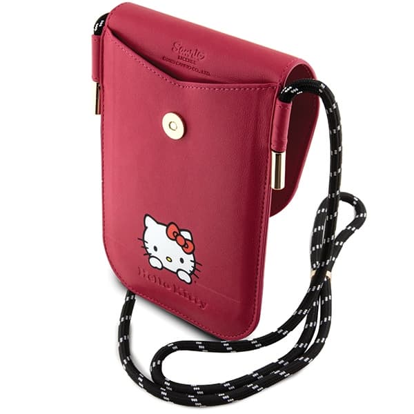 Usnjena torbica Hello Kitty Leather Daydreaming Cord - roza 5