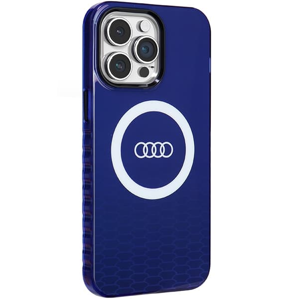 Audijeva ovitek MagSafe Big Logo IML za iPhone 14 Pro Max - moder 6