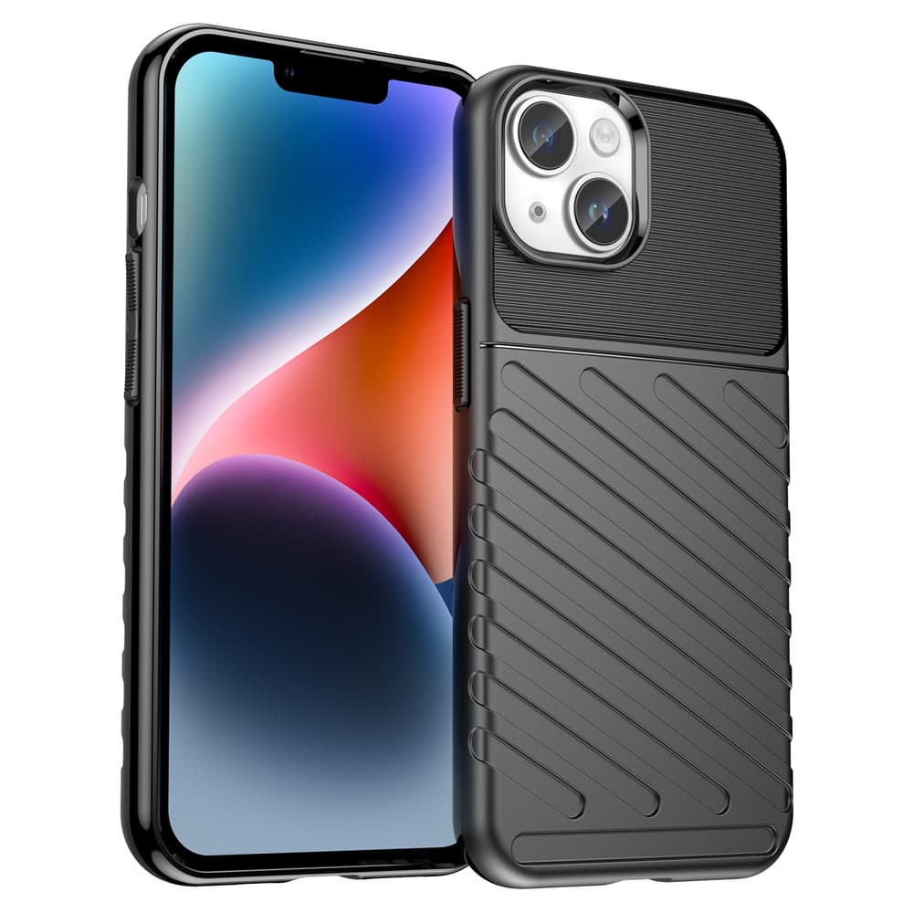 Hurtel Thunder ovitek za iPhone 14, črn