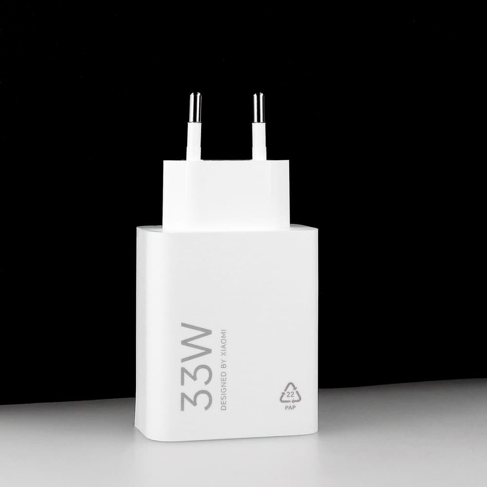 Xiaomi MDY-16-EF 33W USB-A zidni polnilnik s USB-C kablom, bel 6