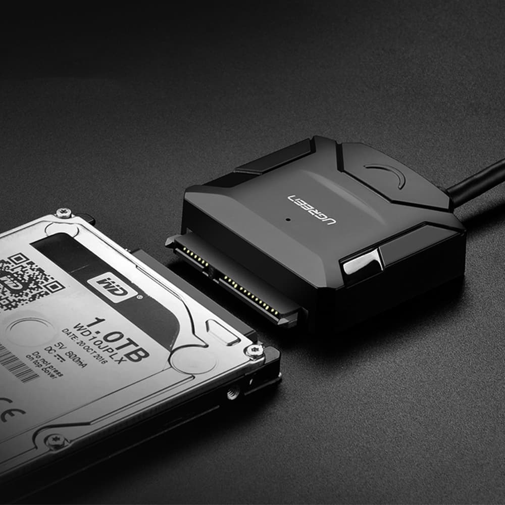 Ugreen adapter kabel za trdi disk 2.5"/3.5" (USB-A 3.0 - SATA) - črn 4