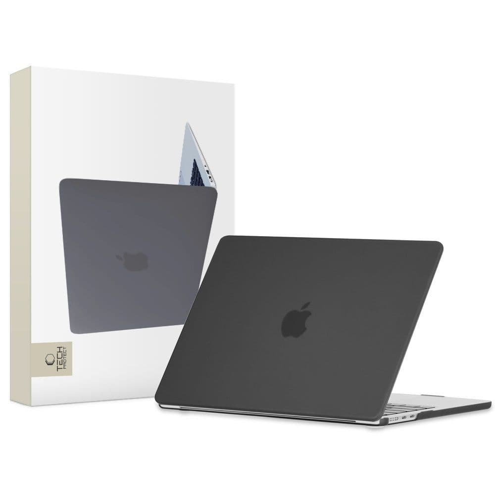 Tech-Protect SmartShell ovitek za MacBook Air 13" M2/M3 (2022-2024) - Mat črna