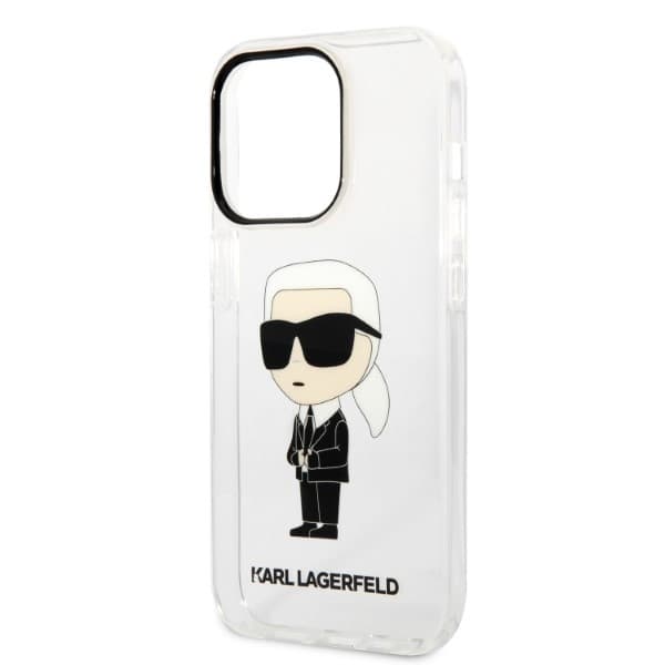 Karl Lagerfeld Ikonik Karl ovitek za iPhone 14 Pro Max - prozoren 6
