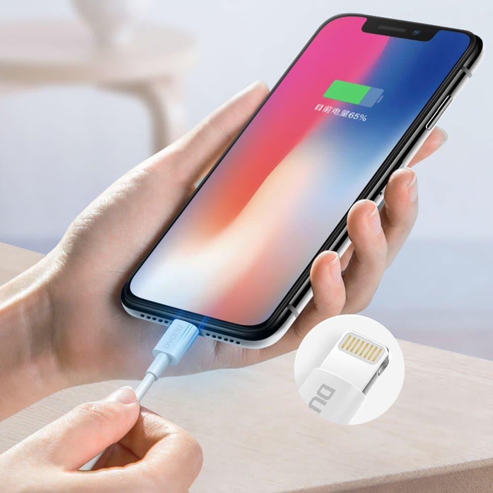 Dudao L1L kabel USB/Lightning, 3A, 1m, bel 4