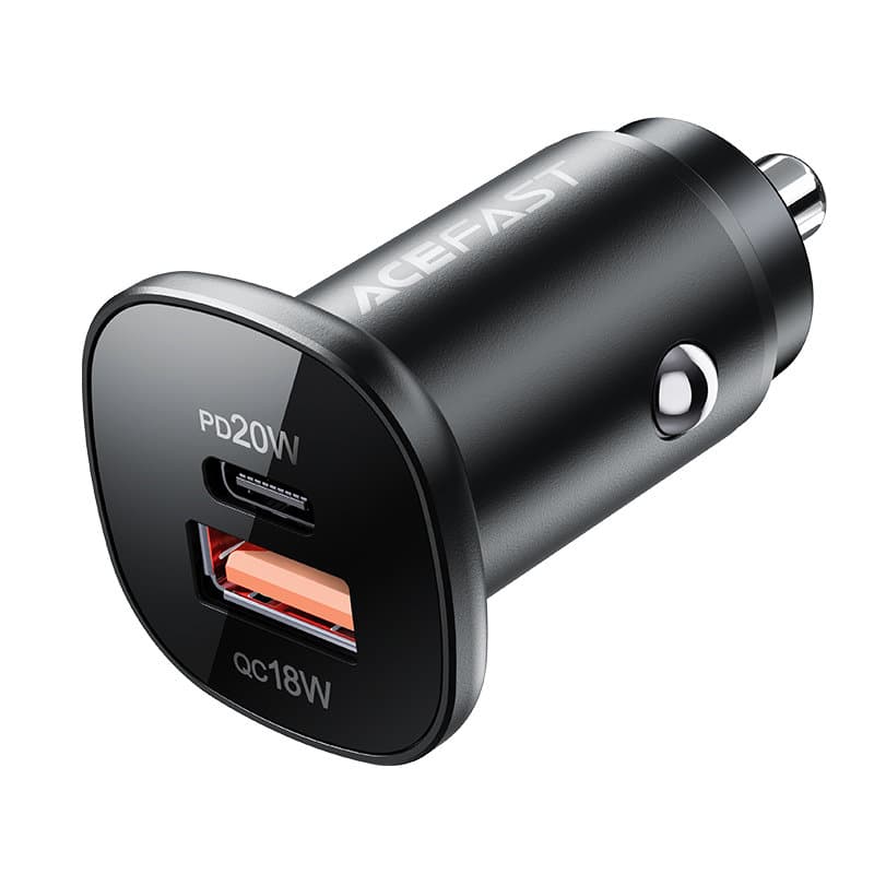 Avtomobilski polnilnik Acefast 38W USB-C/USB, PPS, PD, QC 3.0, AFC, FCP - Črn